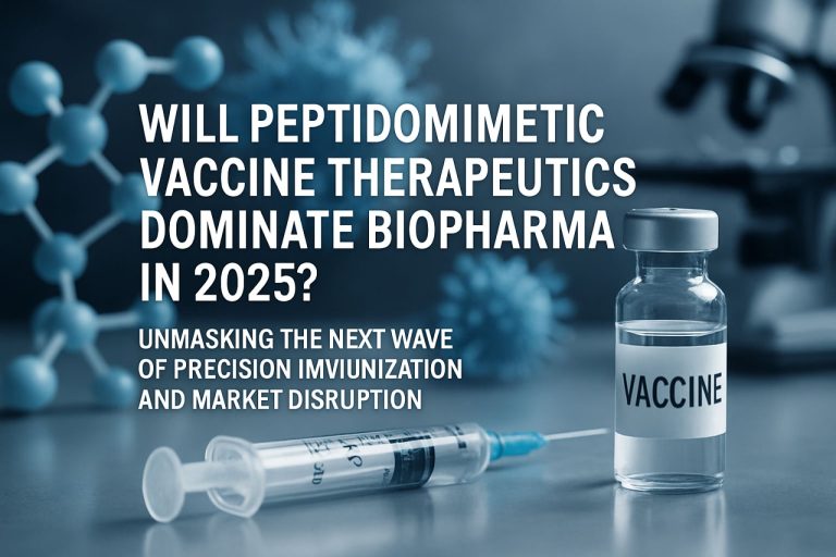 Vai peptidomimētiskās vakcīnu terapijas 2025. gadā dominēs biopharma? Atklājot nākamos precīzās imunizācijas un tirgus traucējumu viļņus.